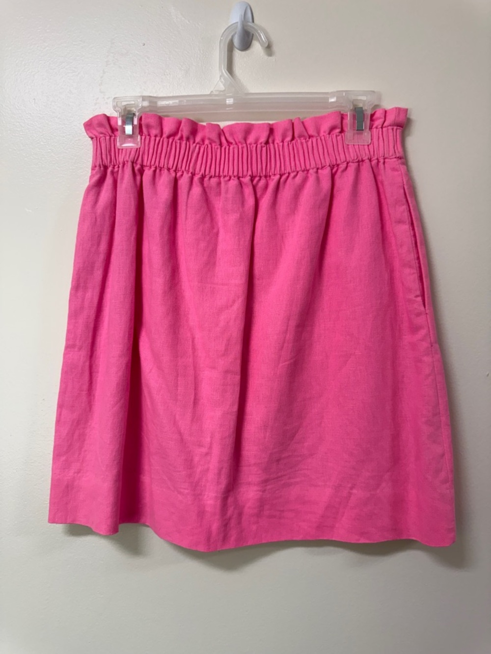 J. Crew Hot Pink Elastic-Waist Mini Skirt - Picture 5 of 6